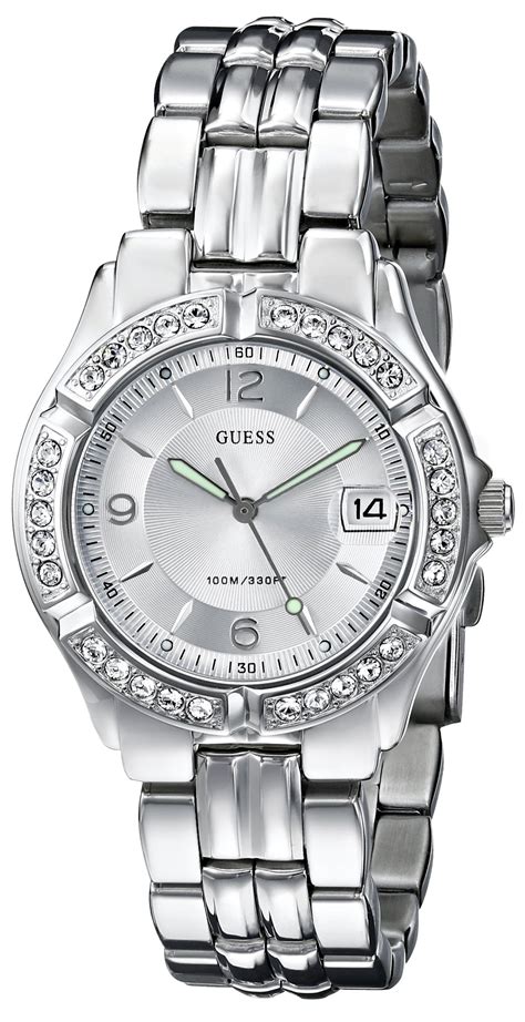 guess stainless steel watches women.